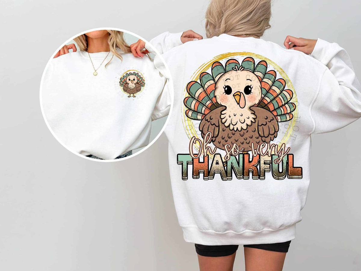 Oh so very thankful BACK ONLY (C’s) 60910 DTF transfer