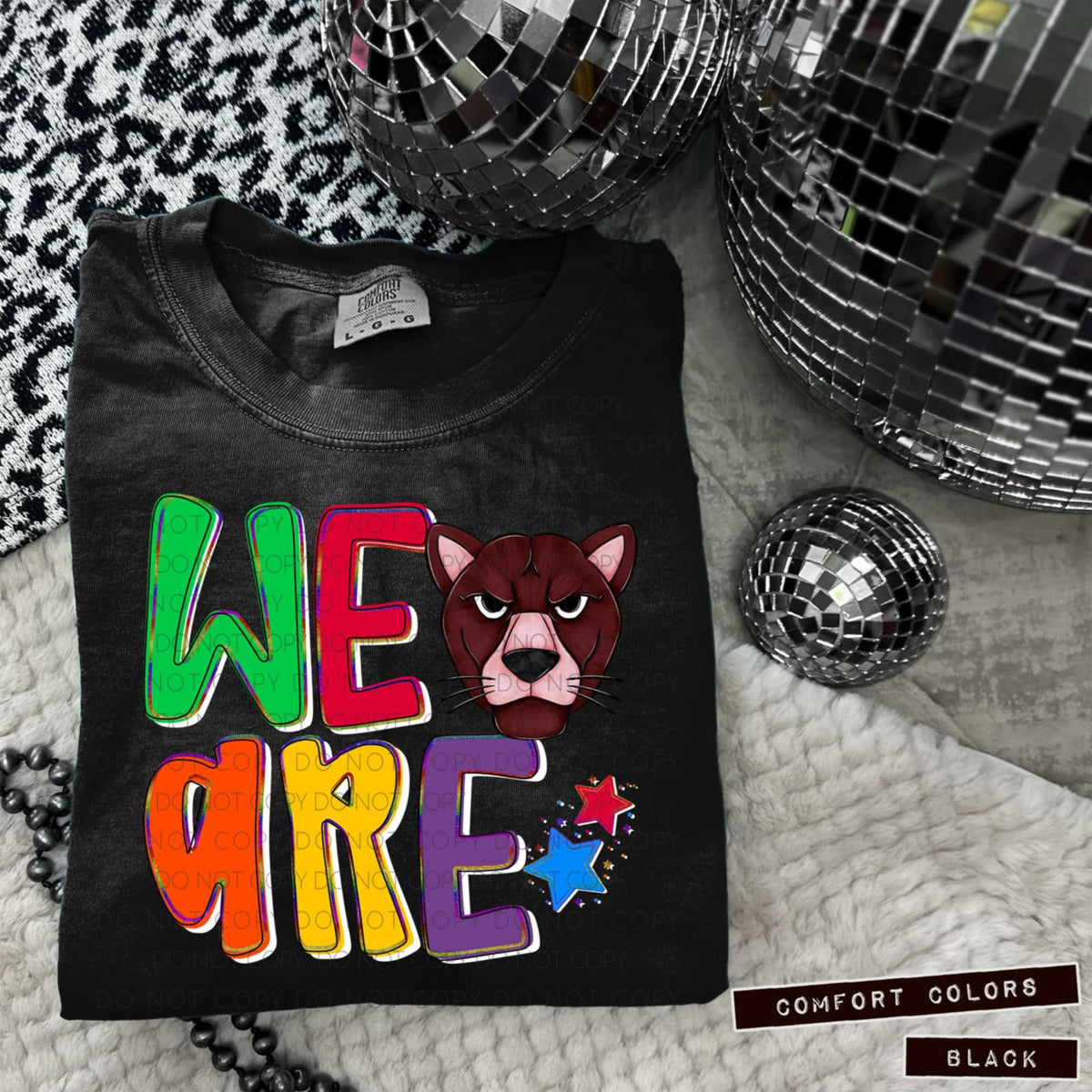 We are cougars maroon (Caplinger) 100842 DTF transfer