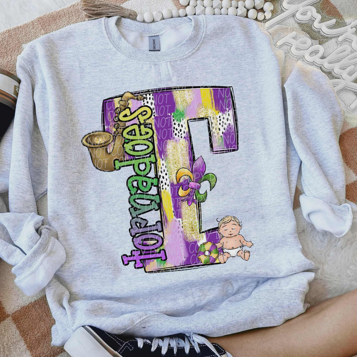 Tornadoes Mardi Gras (city) DTF Transfer