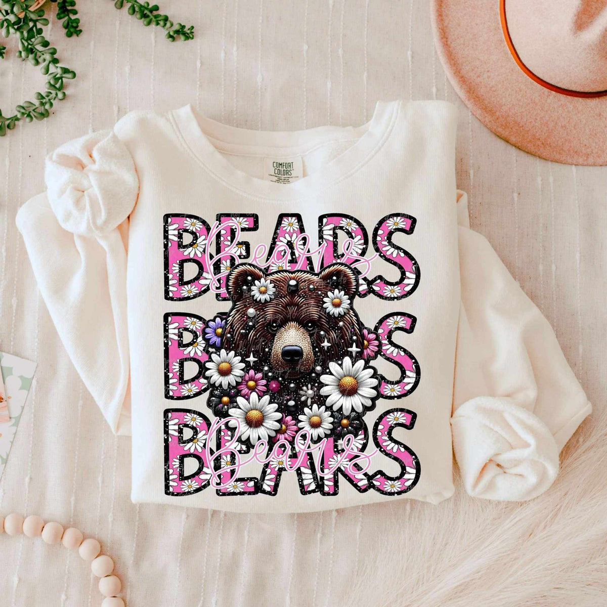 Bears floral stacked 80687 DTF transfer