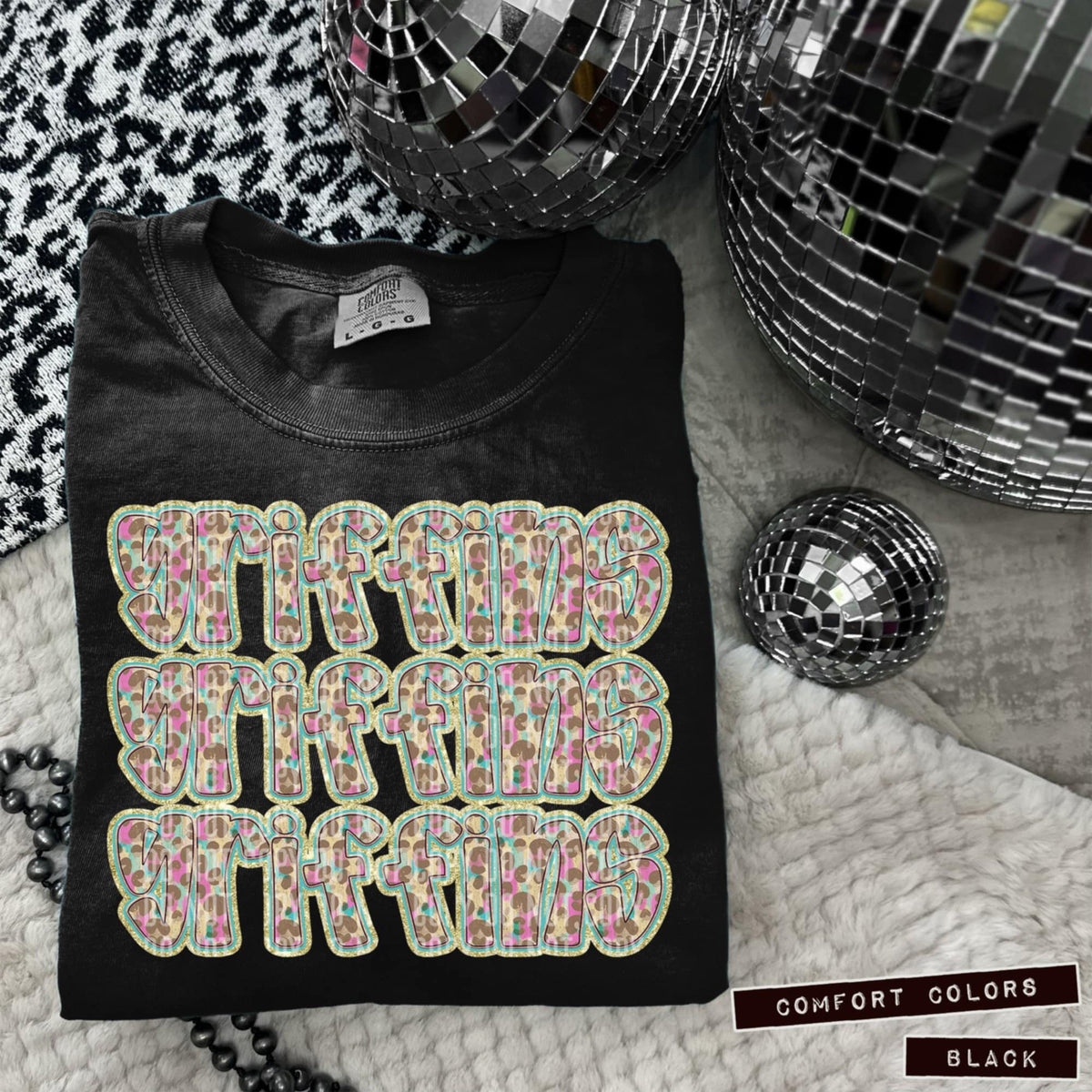 Griffins Leopard Stacked (Caplinger) 98399 DTF transferg