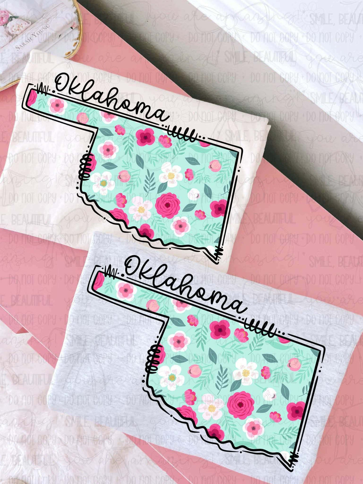 Oklahoma Floral State (Carter) DTF Transfer