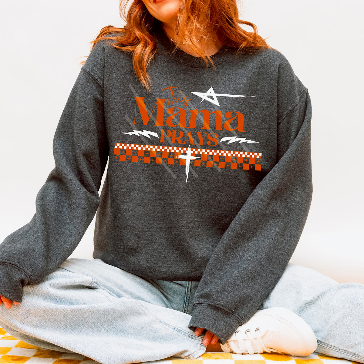 This Mama Prays ORANGE (MZ) 113531 DTF Transfer