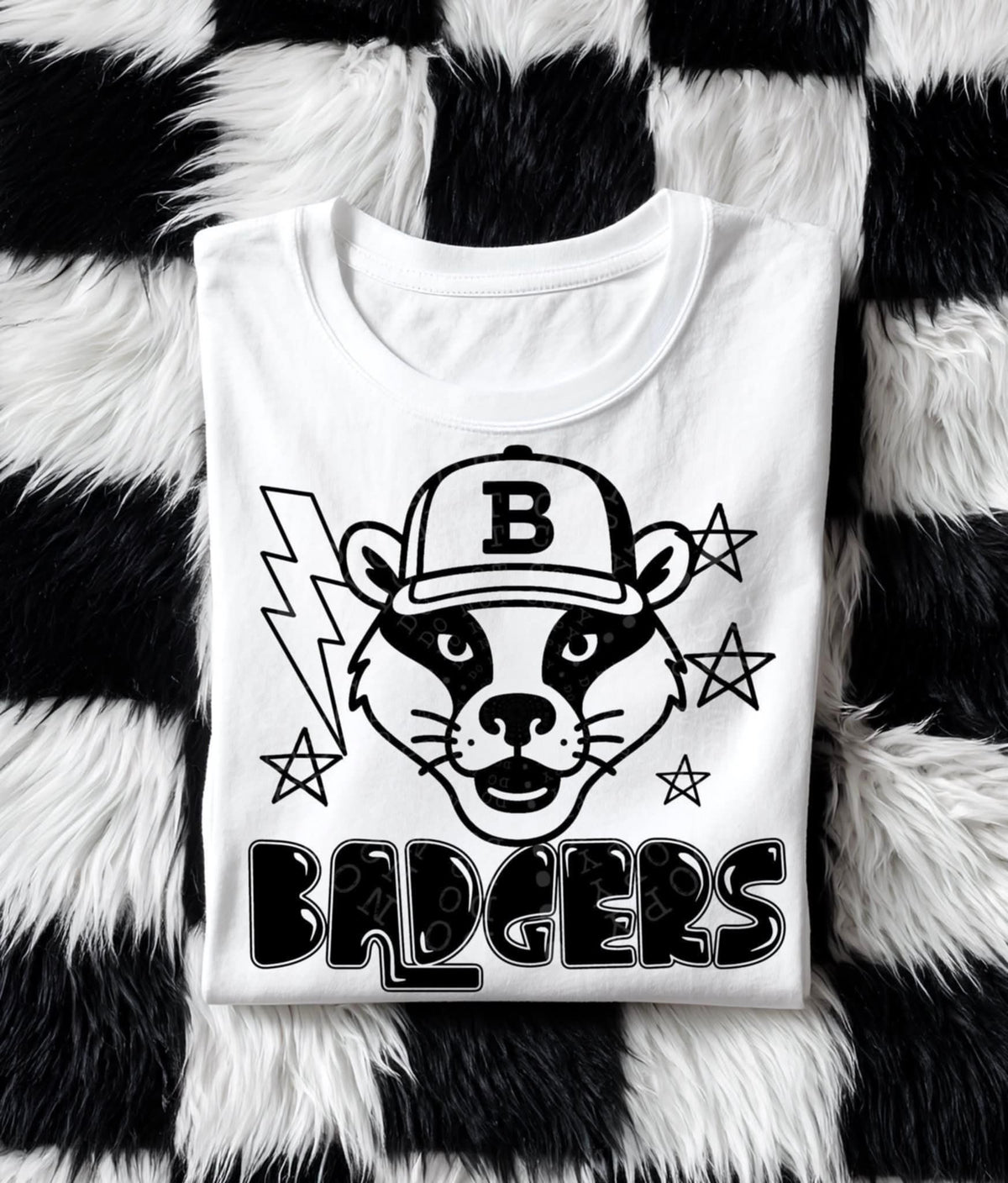 Badgers BLACK (C’s) DTF transfer