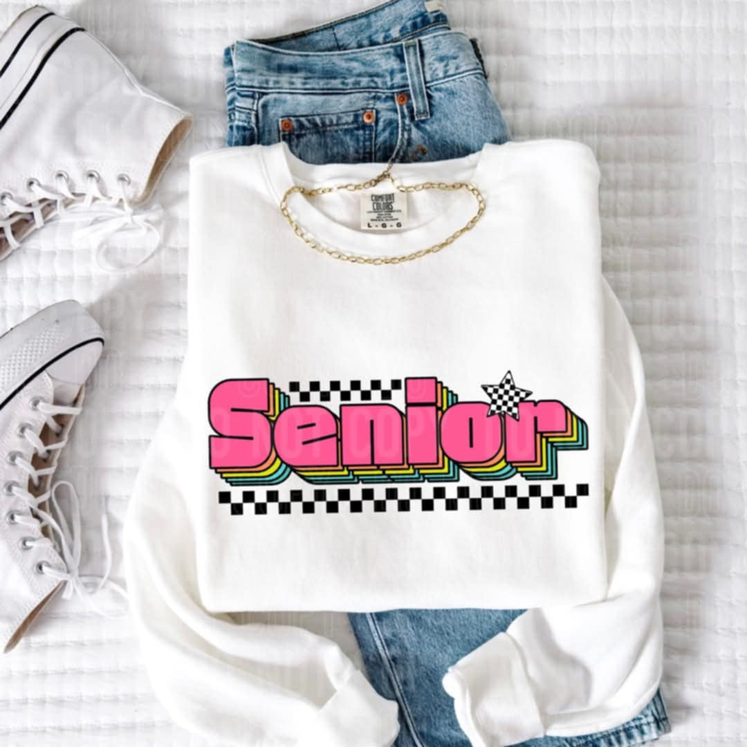 Senior pink and green (SBB) 98896 DTF transfer