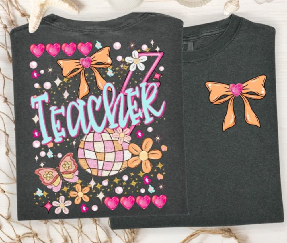 Teacher groovy BACK (S&G) 100413 DTF transfer