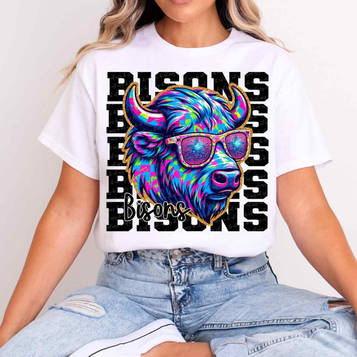 Bisons Stacked Exclusive (Virgo) 109060 DTF transfer