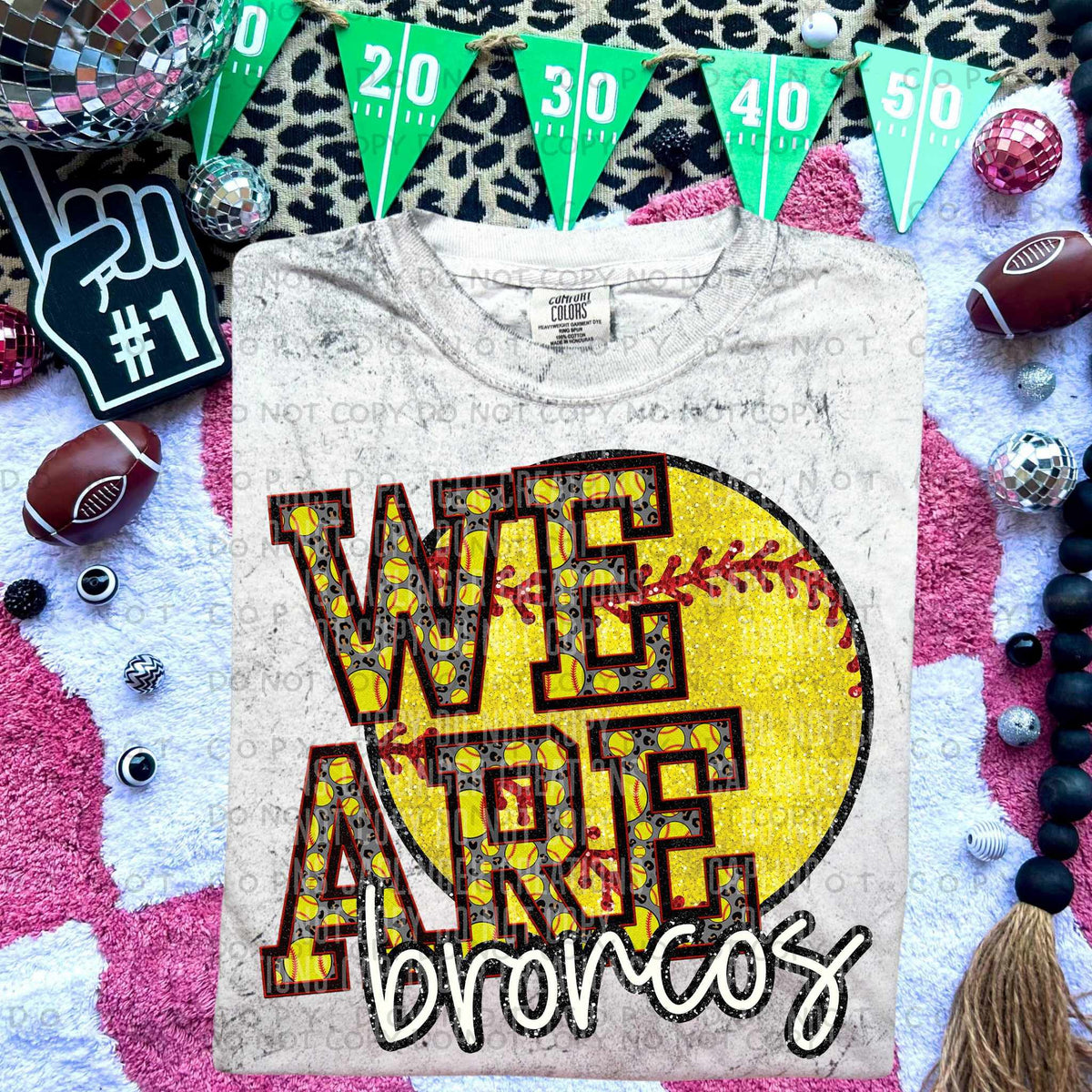 We are broncs softball (Caplinger) 79909 DTF transfer