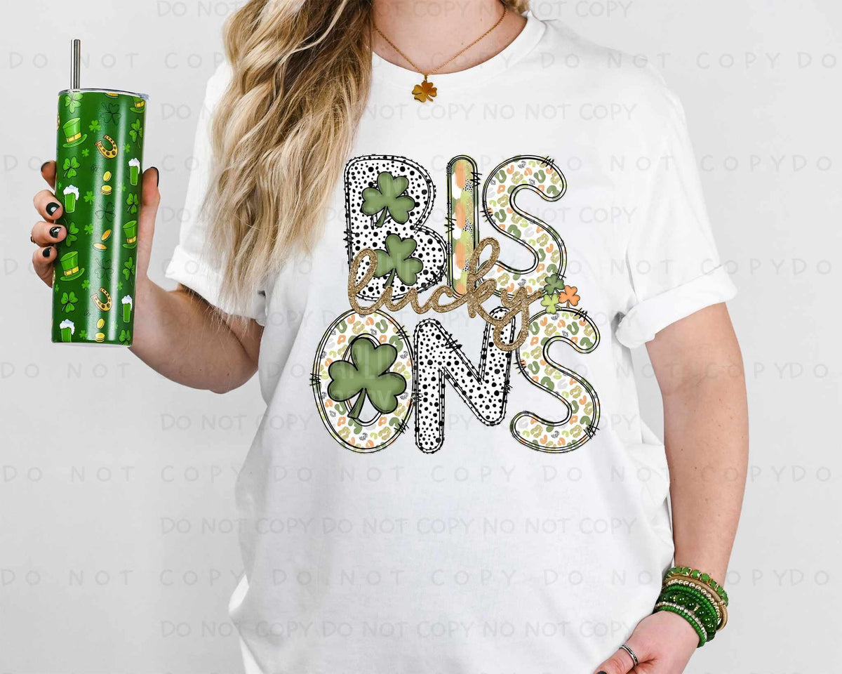 Lucky bisons st Patrick patterns (caplinger) 82498 DTF transfer