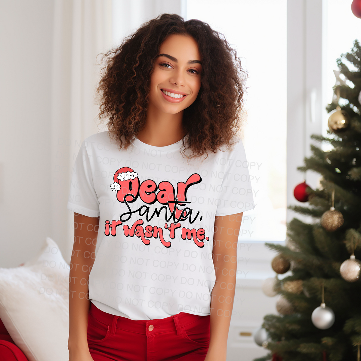 Dear santa it wasnt me 56015 DTF transfer