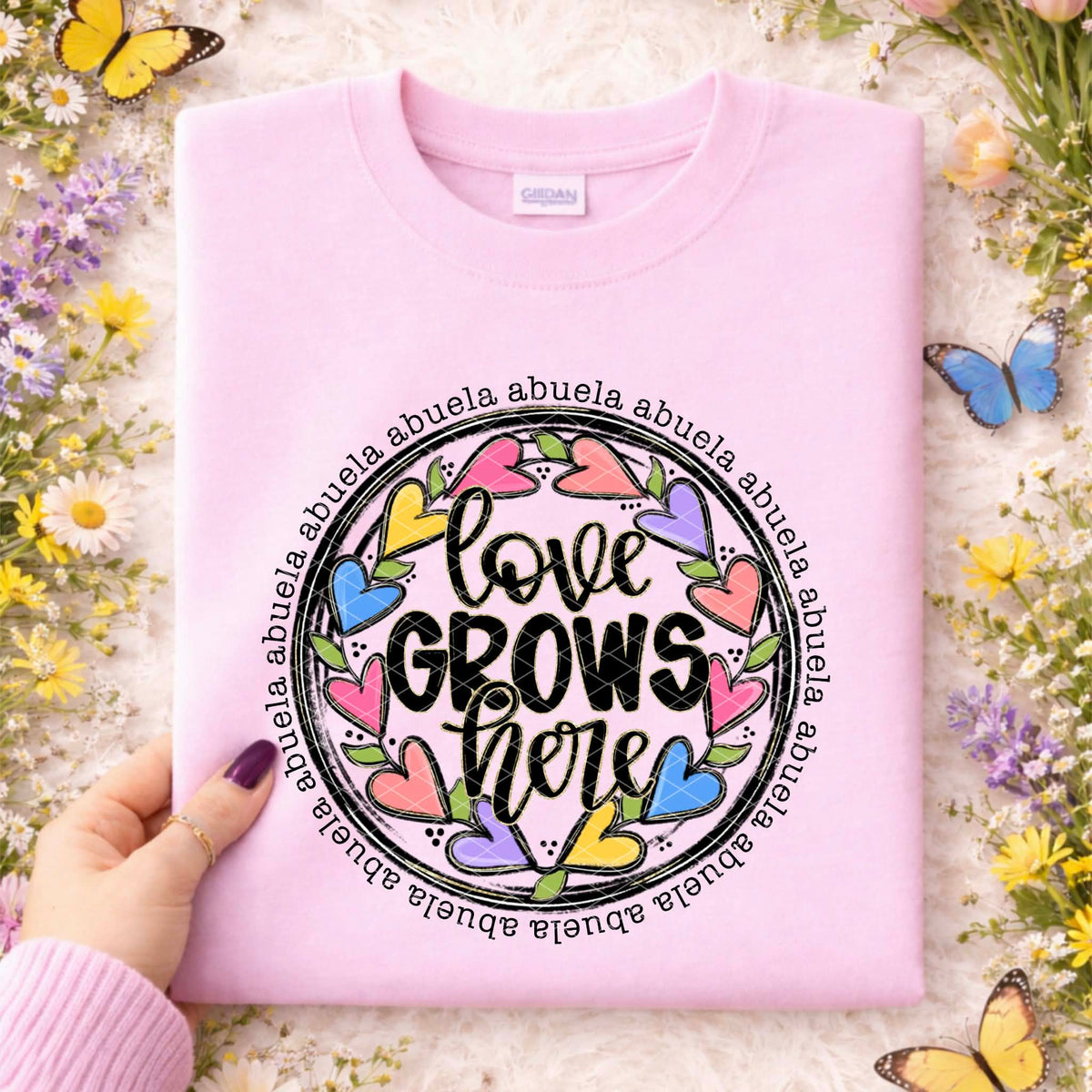 Love grows here abuela (SDD) DTF Transfer