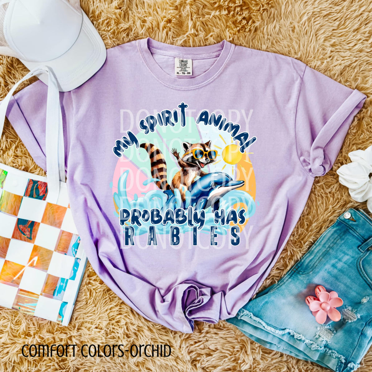 My spirit animal probably has rabies (CSG) 103194 DTF transfer