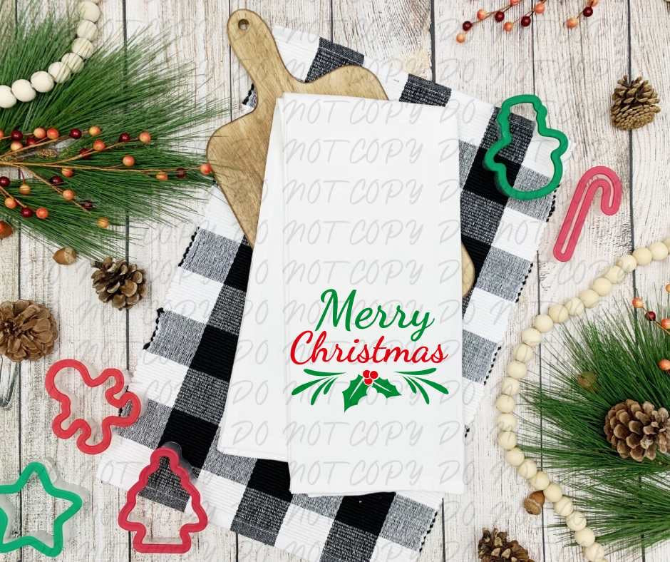 Merry Christmas mistletoe (VINTAGE) 64103 DTF transfer