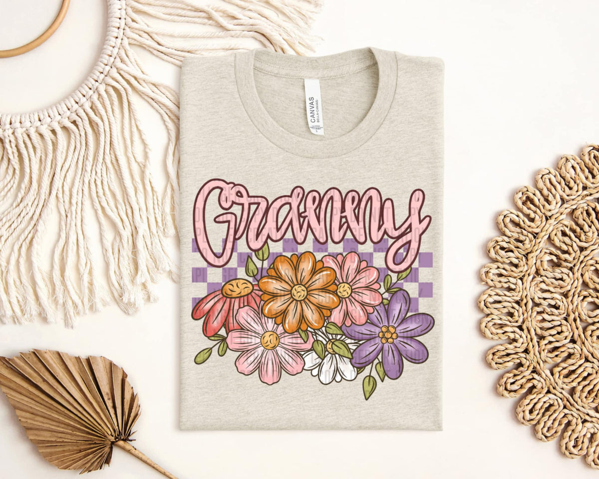 Granny flowers (Caplinger) 92691 DTF transfer