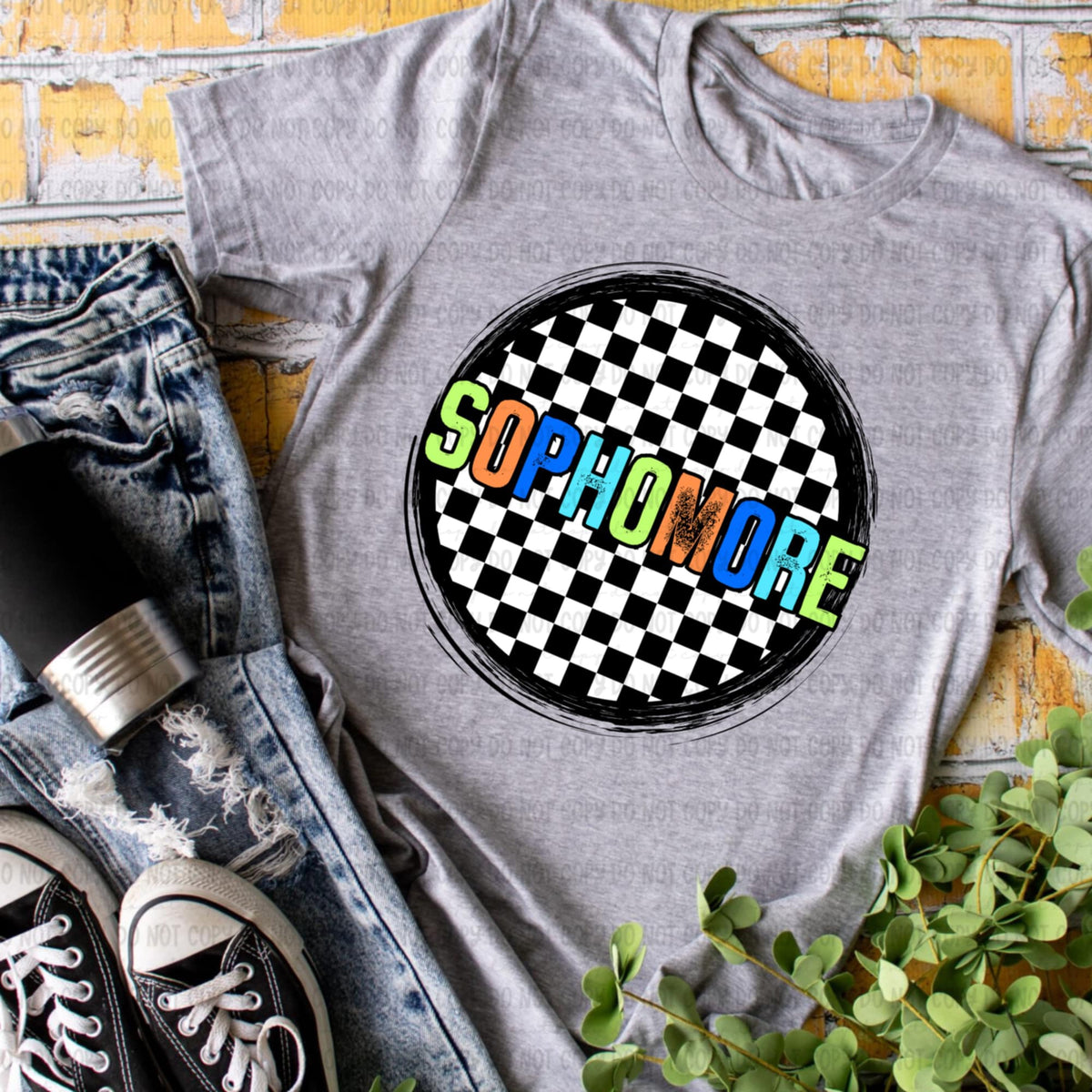 Sophomore retro circle BOY 106583 DTF transfer