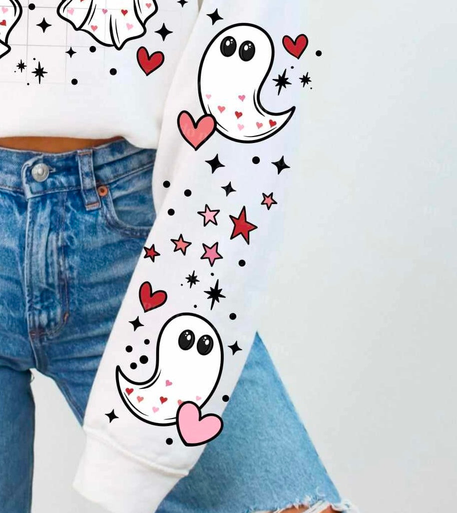Valentine ghosts sleeve (CSC) 77029 DTF transfer