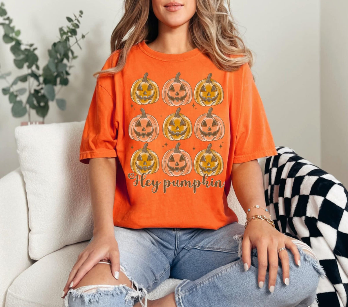 Hey pumpkin 9 pumpkins (Linda) 107856 DTF transfer