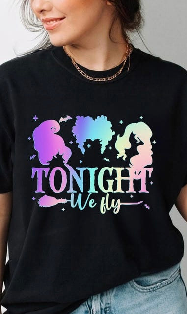 Tonight we fly ombré front DTF transfer