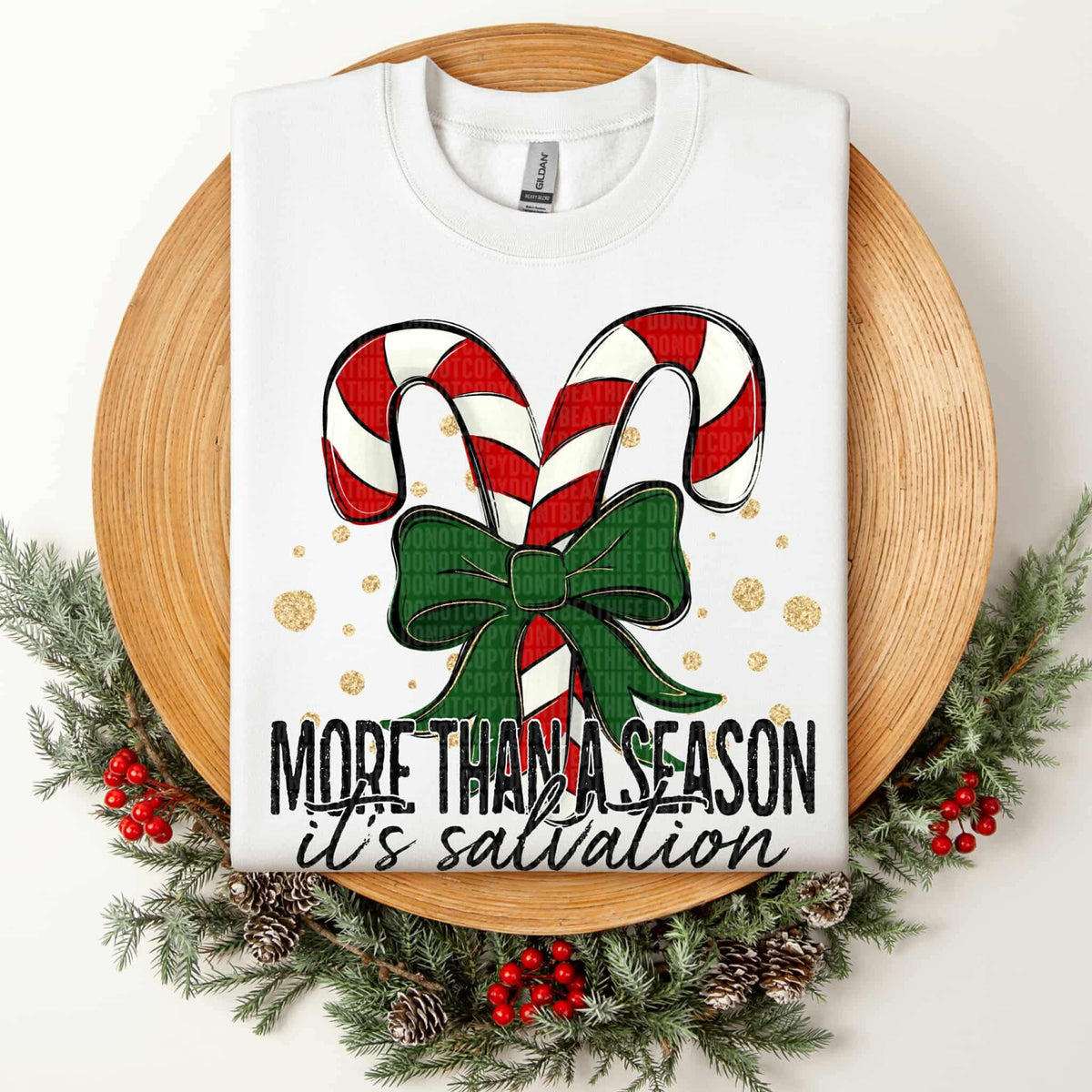 More than a season it’s salvation candy canes SDD DTF transfer