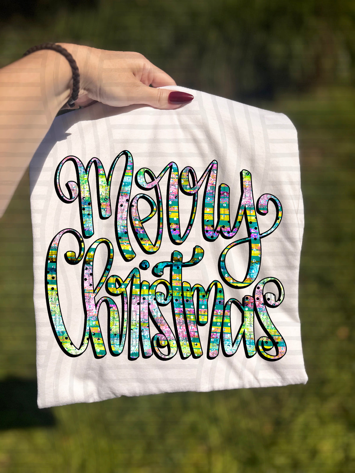 Merry Christmas Colorful (Caplinger) DTF Transfer