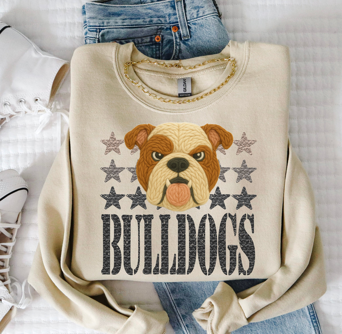 Bulldogs Yarn Mascot (S&G) DTF transfer