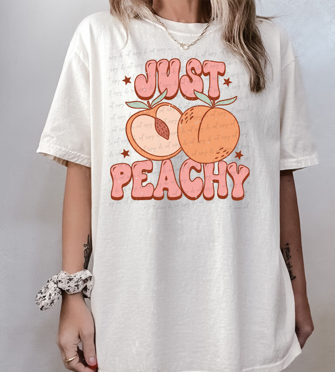 Just peachy peaches 28869 DTF Transfer – Mud & Grace Transfers