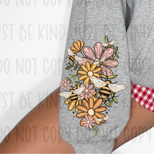 Nana Bee Floral *SLEEVE ONLY (Revel) 72646 DTF Transfer