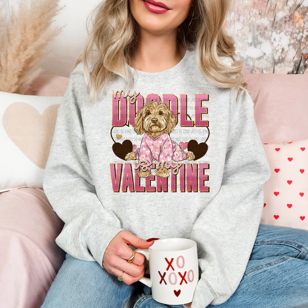 My Doodle Is My Valentine (SSD) 78125 DTF Transfer