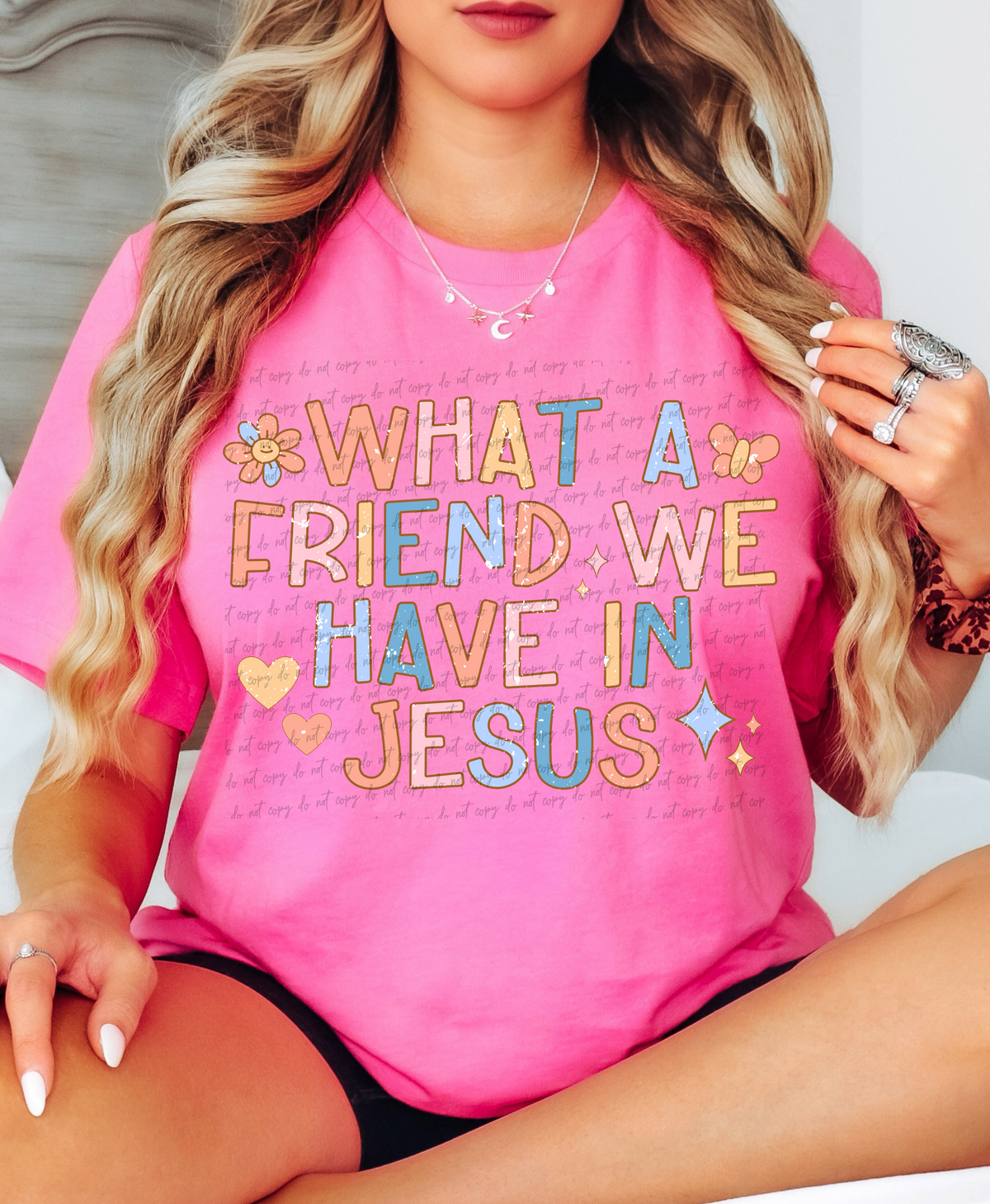 What a friend we have in jesus colorful 28833 DTF Transfer