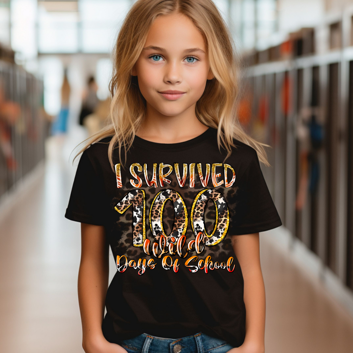 I Survived 100 Days Of School (RD) DTF Transfer