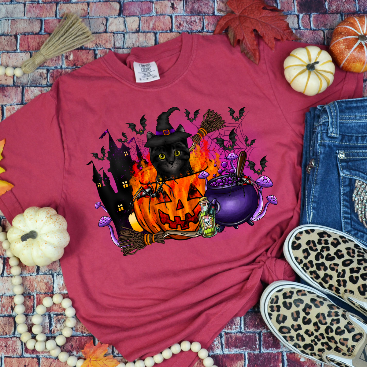 Pumpkin Cat (RD) DTF Transfer