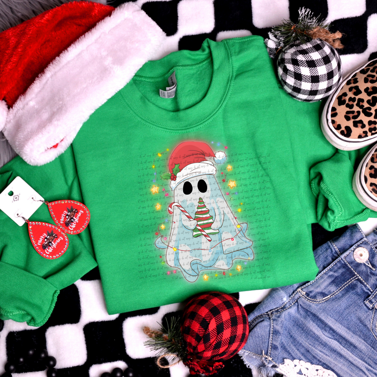 Christmas Ghost 117293 DTF Transfer
