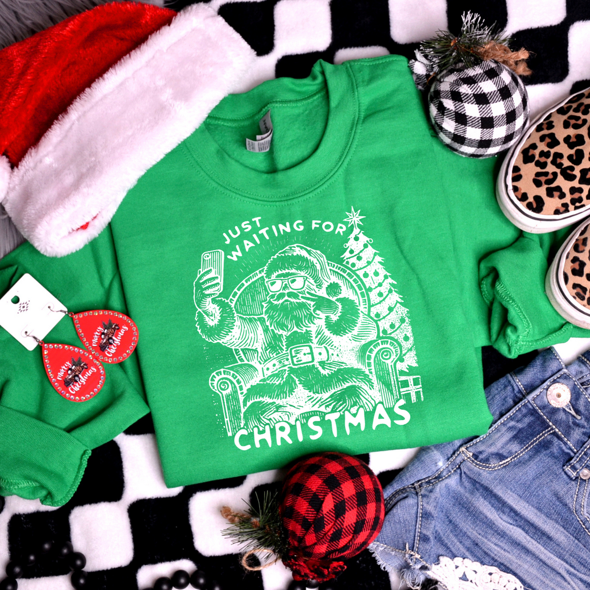 Just Waiting For Christmas 68319 DTF Transfer