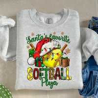 Santa's Favorite Softball Player-38720-DTF transfer