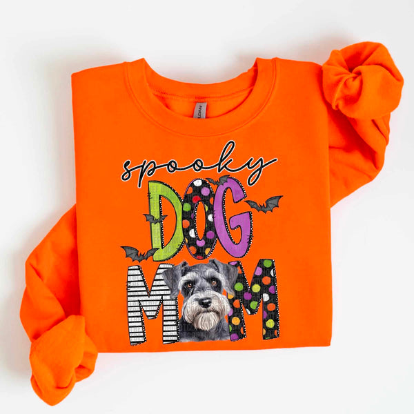 Spooky dog mom schnauzer 55494 DTF transfer