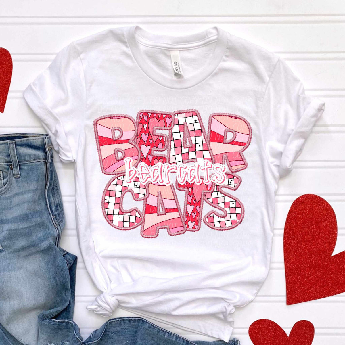 Bearcats pink groovy (CITY) 79614 DTF transfer