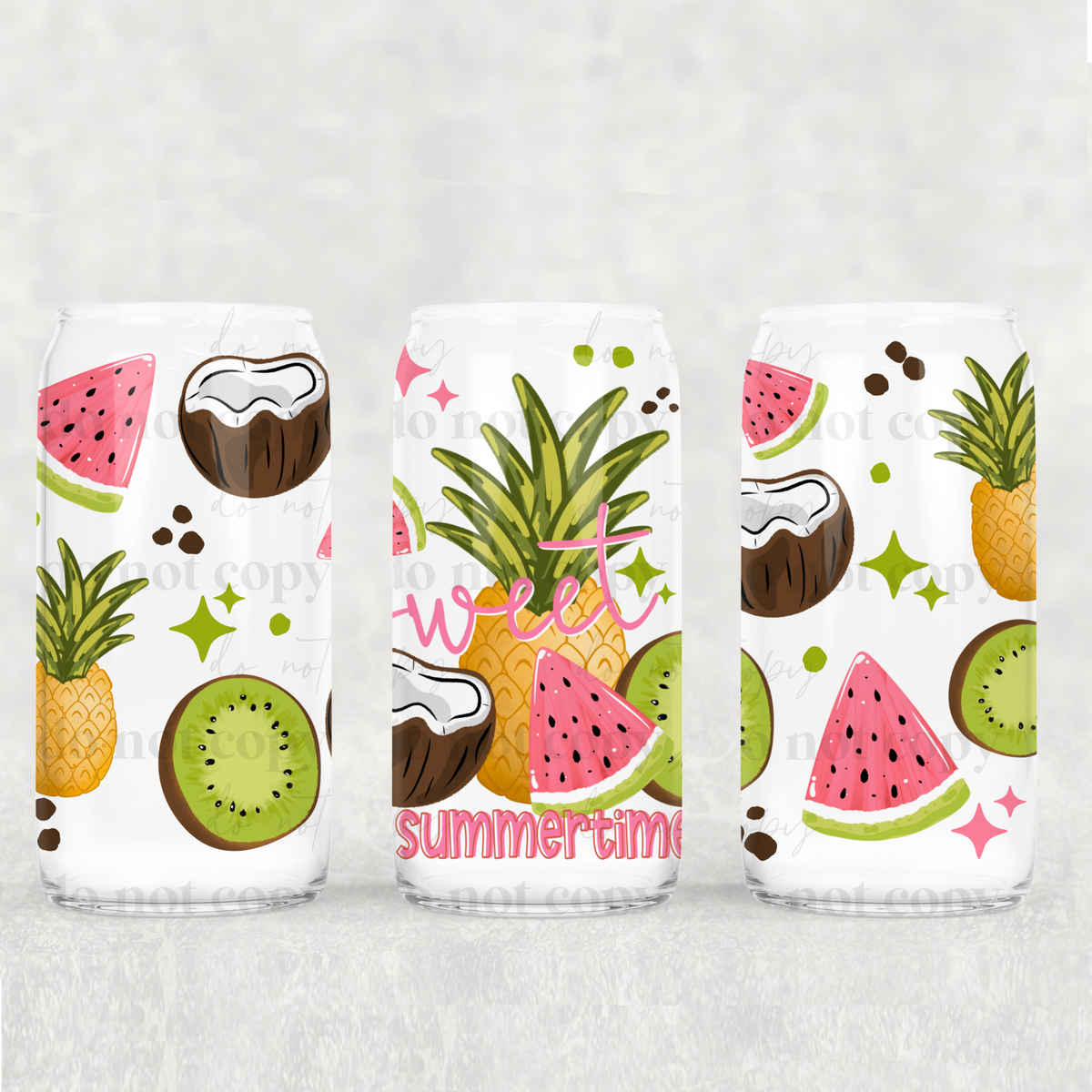 Sweet summertime fruit (CSC) UV DTF WRAP