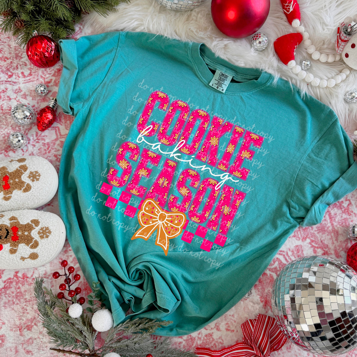 Cookie baking season with checker (MZ) DTF Transfer