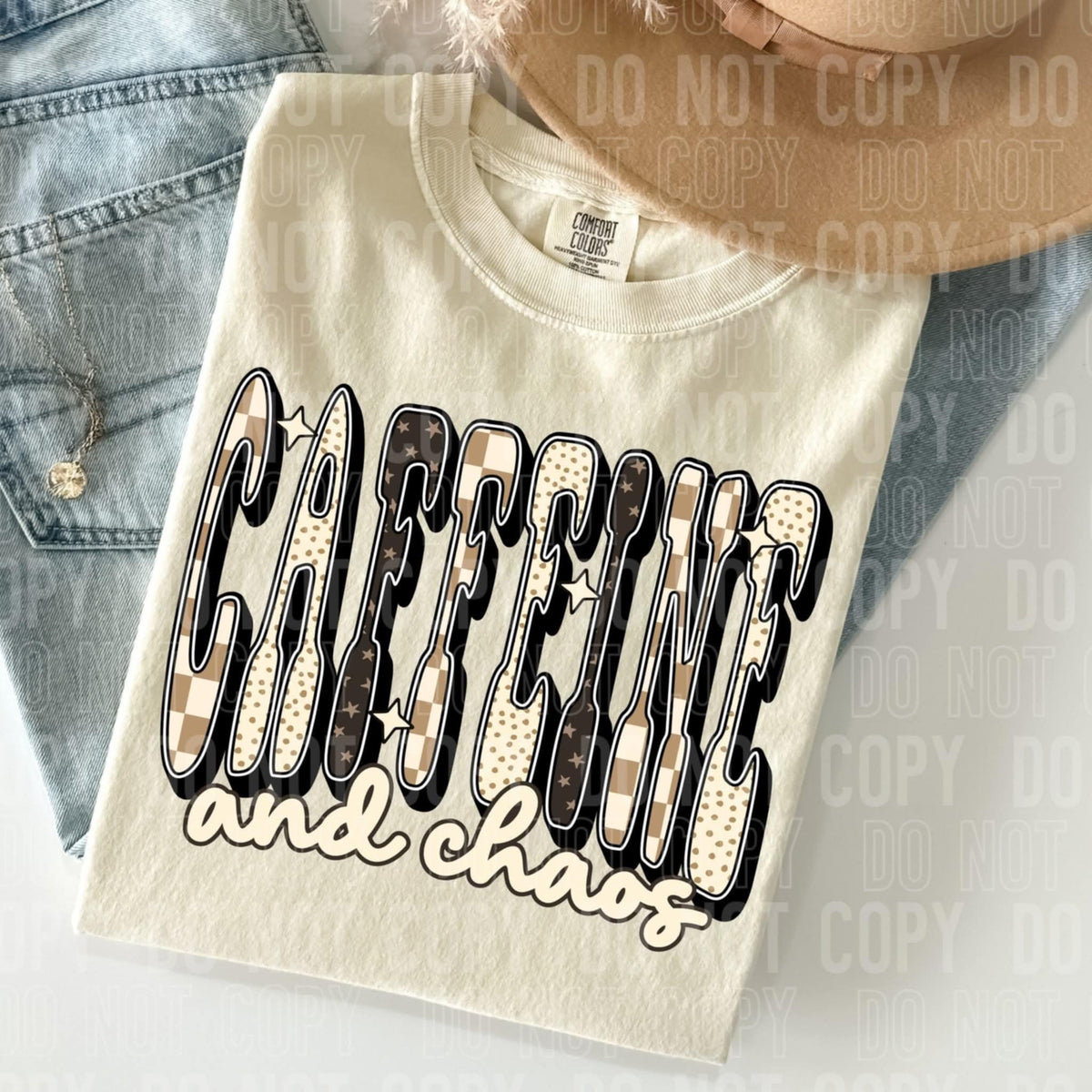 Caffeine and chaos (SBB) 109877 DTF transfer