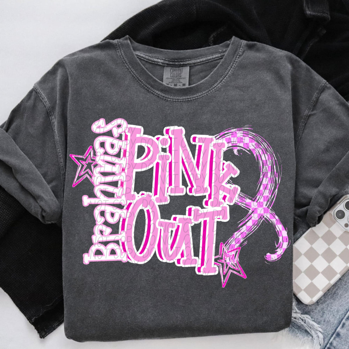 Brahmas Pink Out (city) DTF Transfer