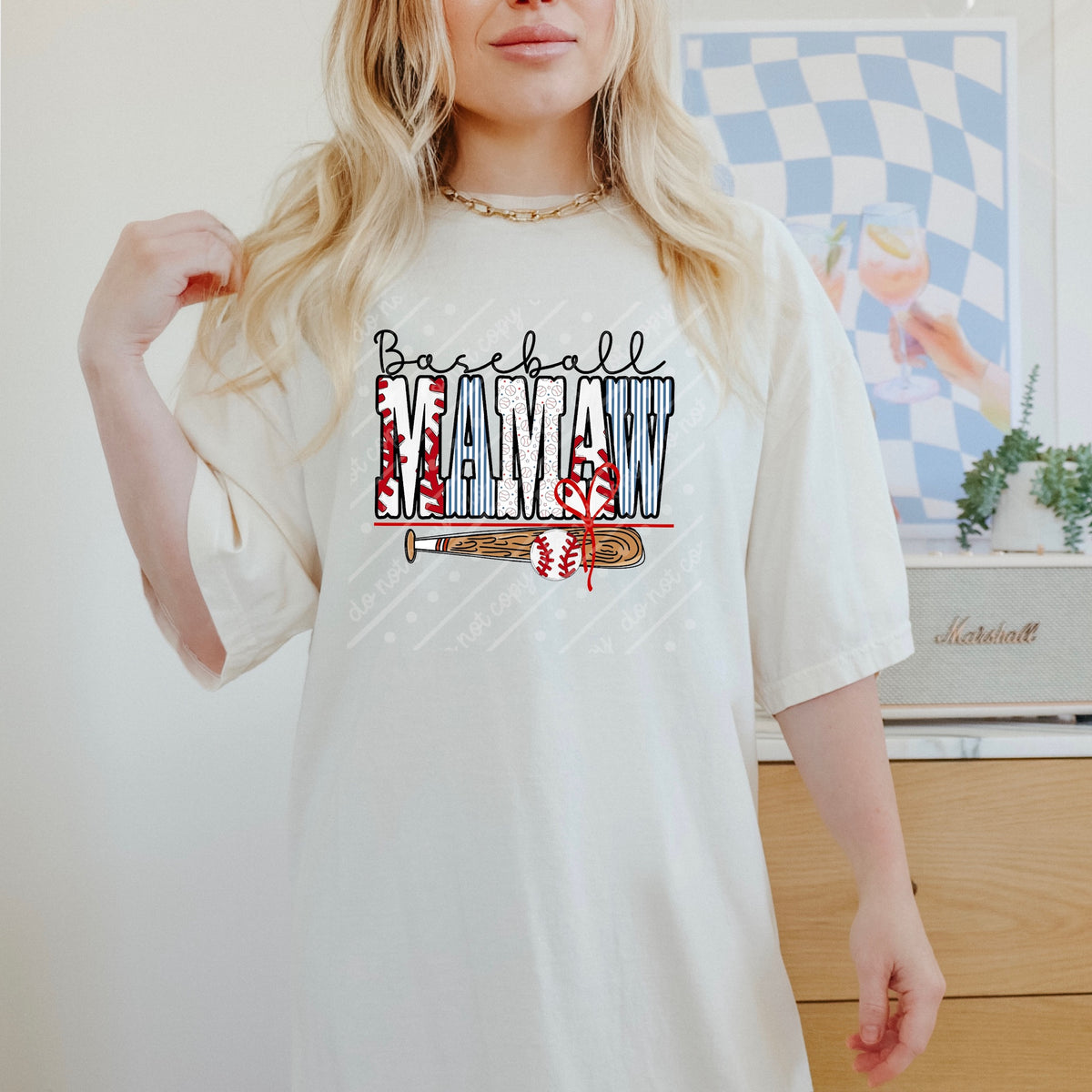 Baseball Mamaw (MZ) DTF Transfer