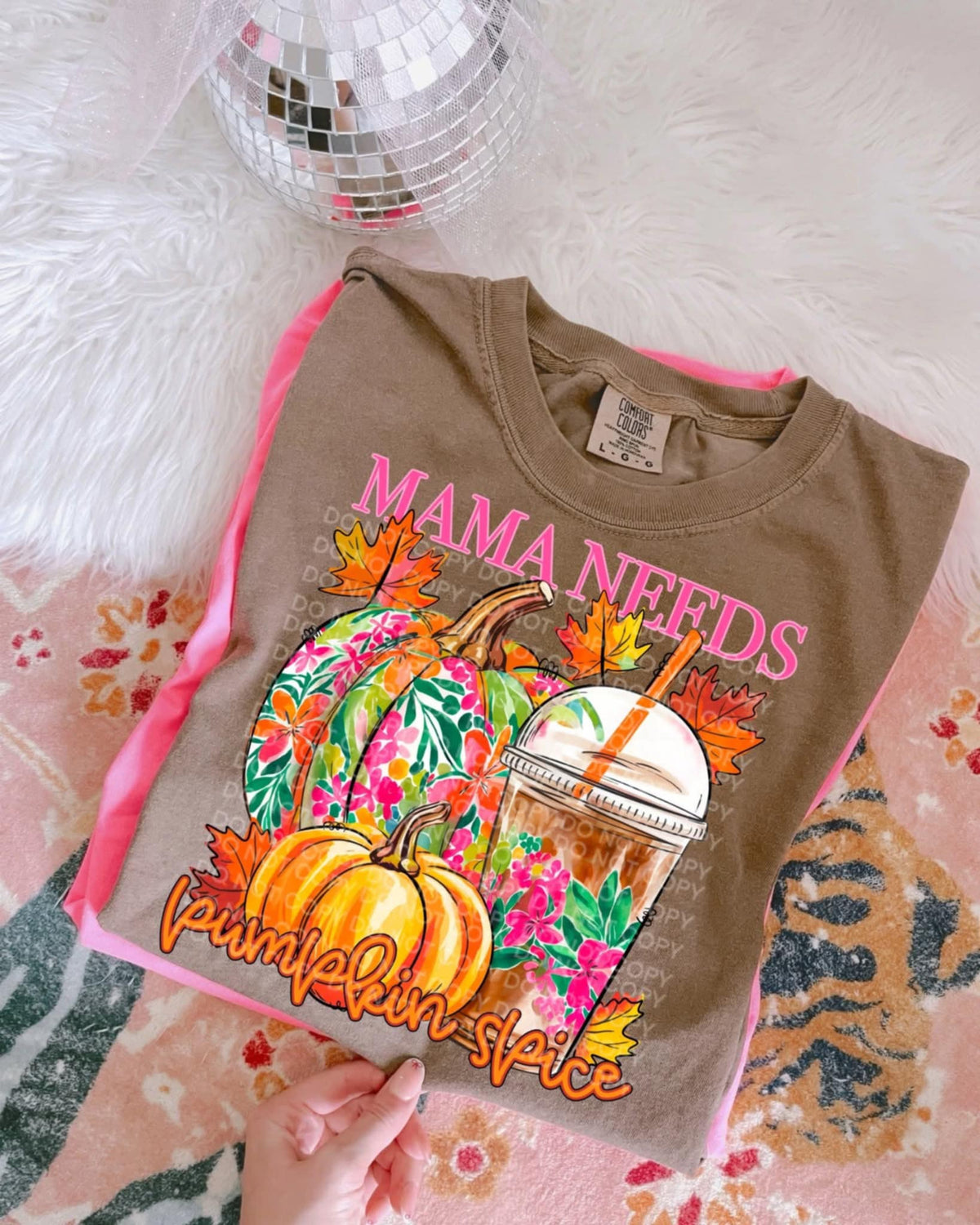 Mama needs pumpkin spice (SCG) 107231 DTF transfer