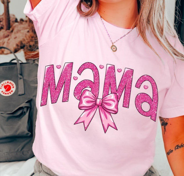 Mama pink glitter 75902 DTF transfer