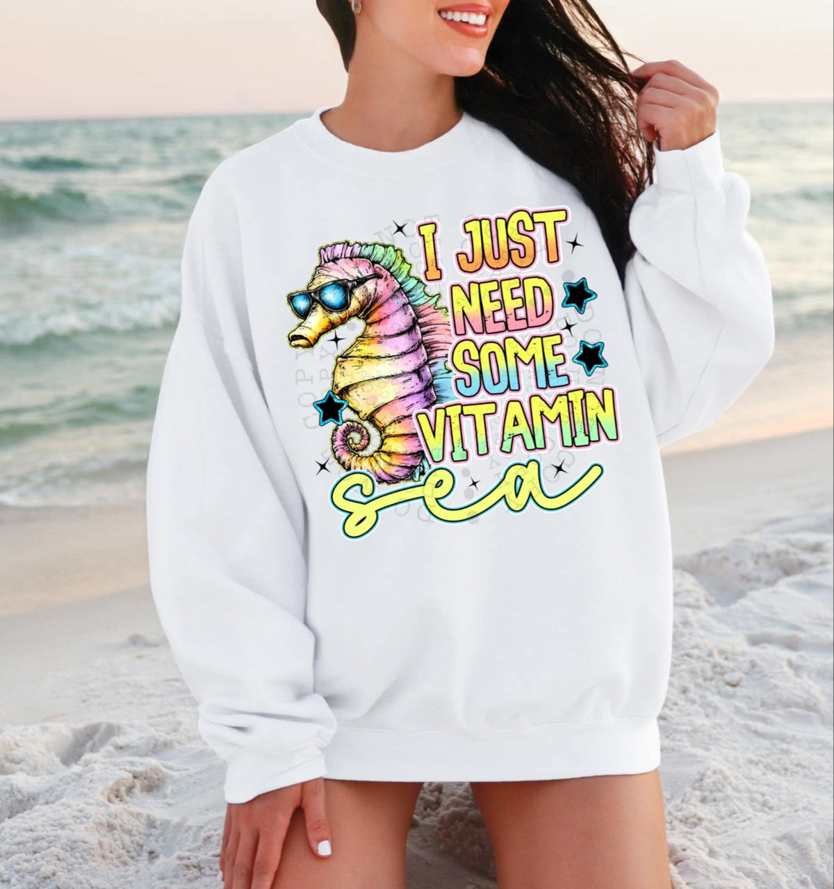 I just need some vitamin sea seahorse (C’s) 97830 DTF transfer