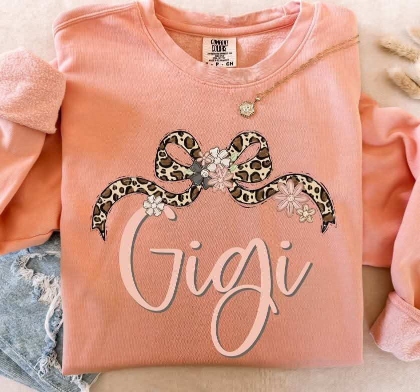 Gigi leopard bow (S&G) 82394 DTF transfer