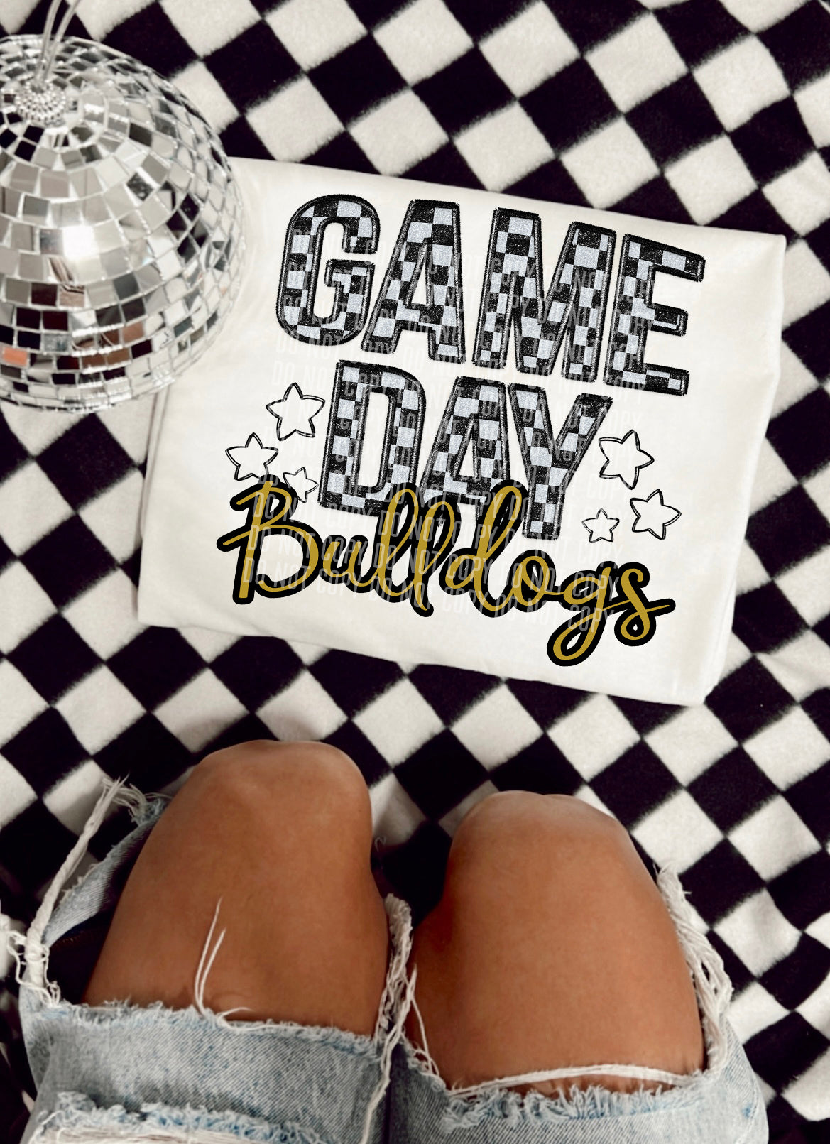 Game Day bulldogs (yellow) 30926 DTF transfers