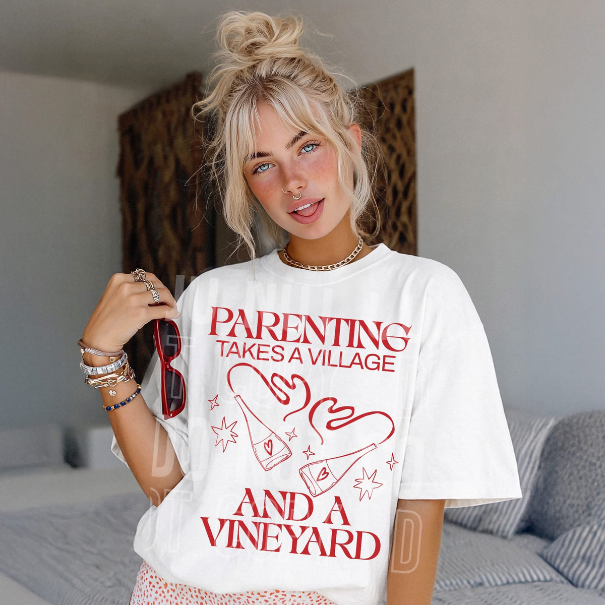 Parenting takes a village and a vineyard (SBB) DTF Transfer