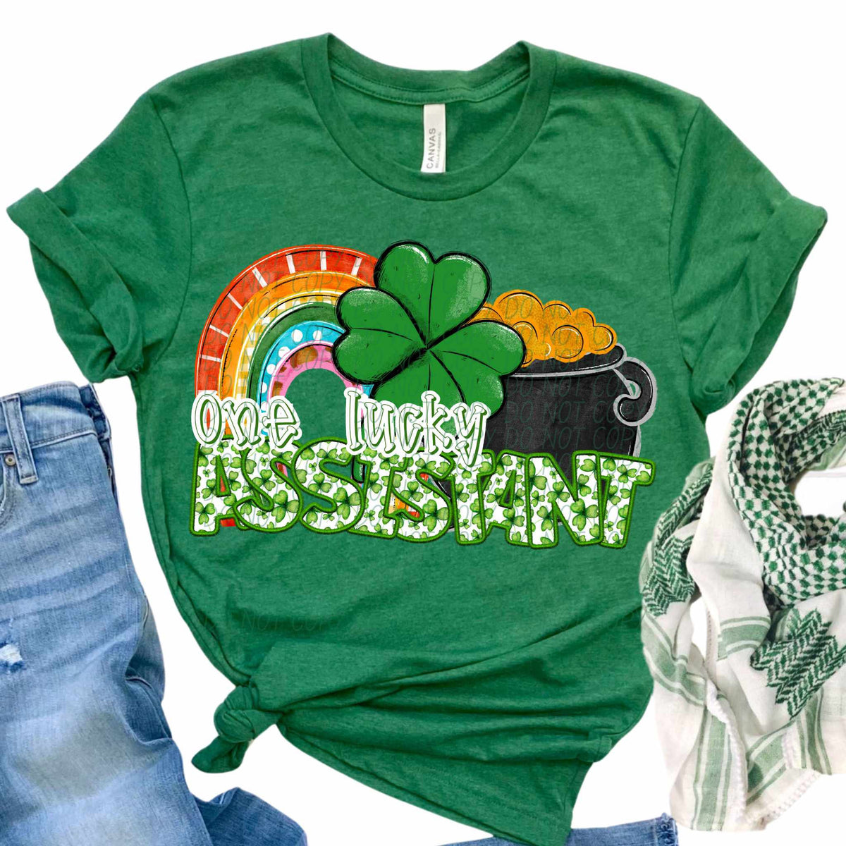 One lucky assistant (CITY) 84112 DTF transfer