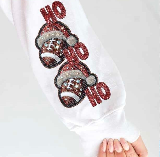 Ho ho ho football sleeve 62715 DTF transfer