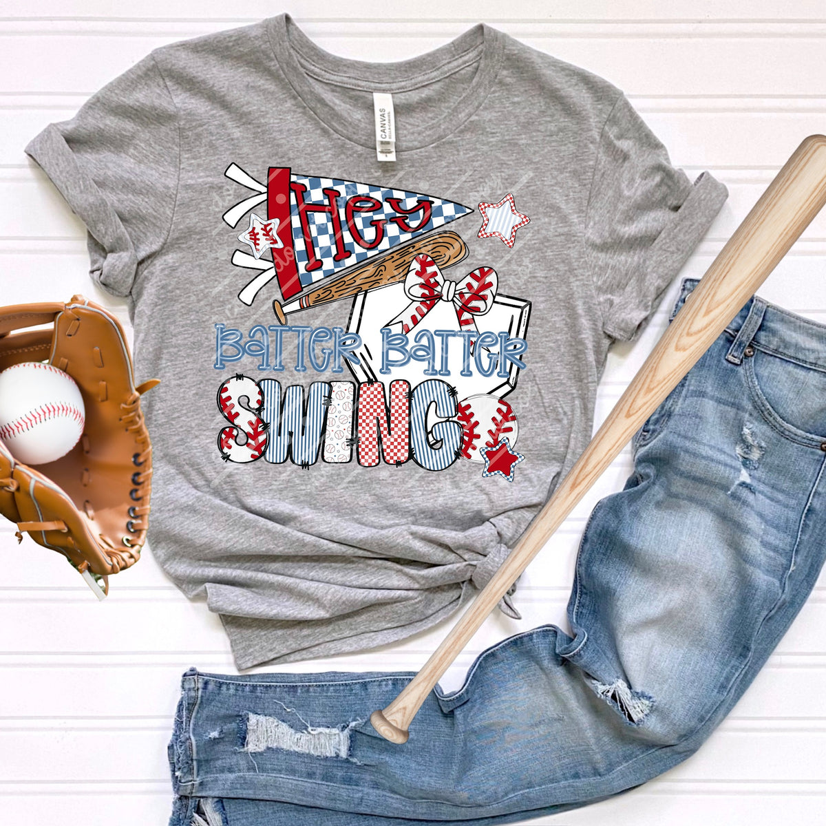 Hey batter swing baseball (MZ) DTF Transfer